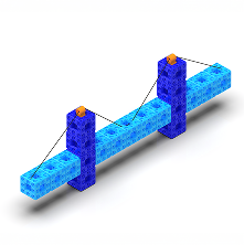 Most z klocków SCUBE