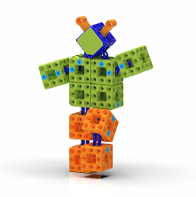 Postać z klocków SCUBE
