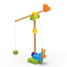 Dźwig budowlany z klocków SCUBE