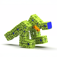 Dinozaur z klocków SCUBE