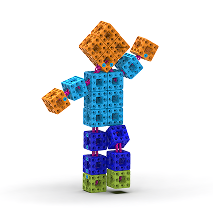 Robot z klocków SCUBE